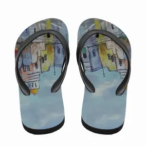 Men Street Reflection Flip Flop Slippers