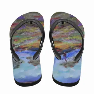 Men Window View Flip Flop Slippers