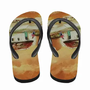 Men Green Door Flip Flop Slippers