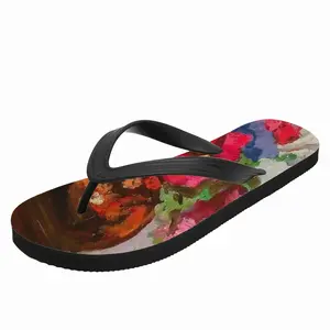 Men Red And Blue Flip Flop Slippers