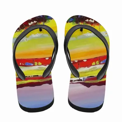 Men Living Near The Sea Flip Flop Slippers