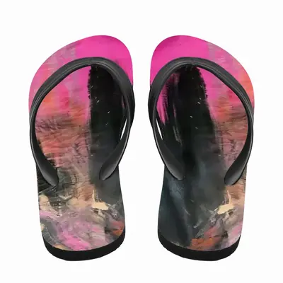 Men Pink Garden Flip Flop Slippers