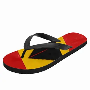 Men Pubic Flag Spain Flip Flop Slippers