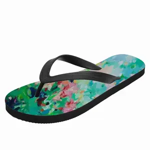 Men At The Lakeside Flip Flop Slippers