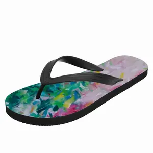 Men Flowers Enjoying The Sun Flip Flop Slippers