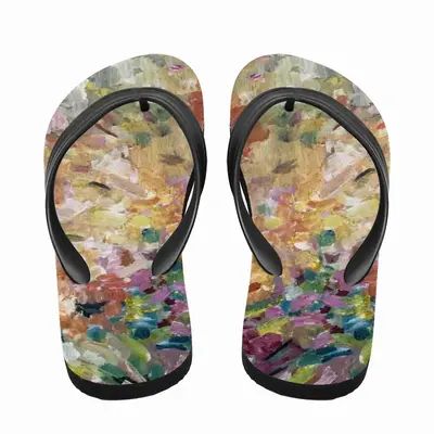 Men Fading Flowers Flip Flop Slippers