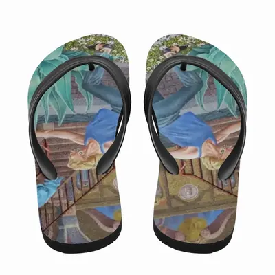 Men The Die Was Cast Flip Flop Slippers