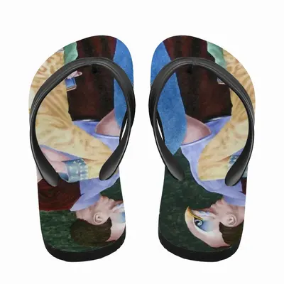 Men She Awoke To Find Herself In A Dream Flip Flop Slippers