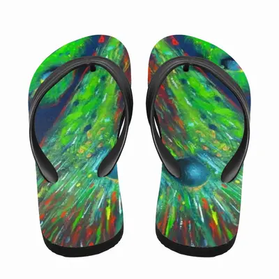 Men Cellular Universe Flip Flop Slippers