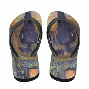 Men Istanbul On A Rainy Night Flip Flop Slippers