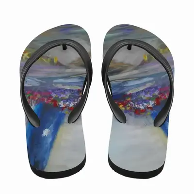 Men Flooded Streams Flip Flop Slippers