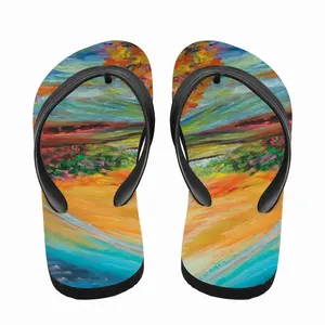 Men River Of Happiness Flip Flop Slippers