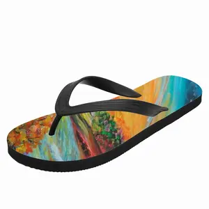 Men River Of Happiness Flip Flop Slippers