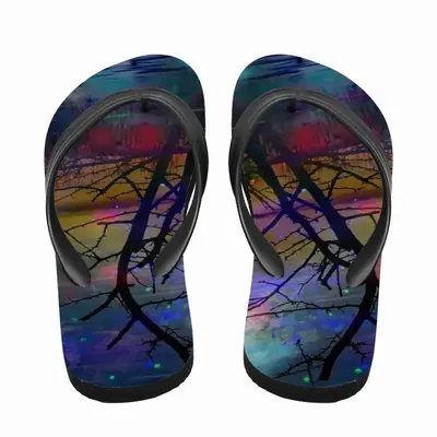 Men Hypnotic Universe Flip Flop Slippers