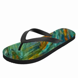 Men Remolino Del Tiempo Flip Flop Slippers