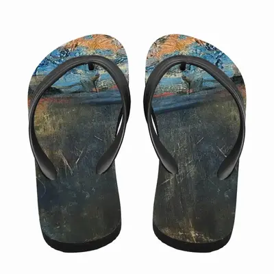 Men Edge Of The Forest Venezuelan Gold Flip Flop Slippers