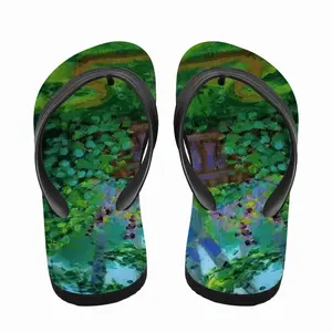 Men Backyard Fence Flip Flop Slippers