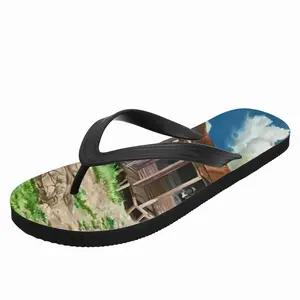 Men Blues Musician And Farmer Flip Flop Slippers