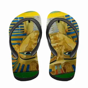 Men Tut Bluebird And Watermelon Flip Flop Slippers