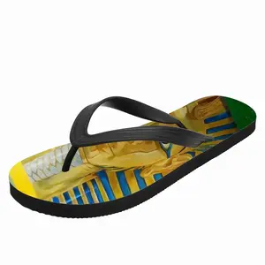 Men Tut Bluebird And Watermelon Flip Flop Slippers