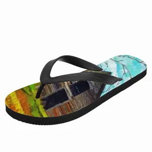 Men Barn By The Side Of The Road Flip Flop Slippers