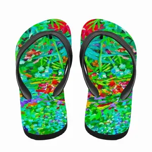 Men Plants At Giverny Flip Flop Slippers