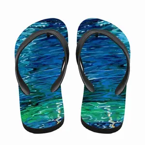 Men Water Reflections Flip Flop Slippers