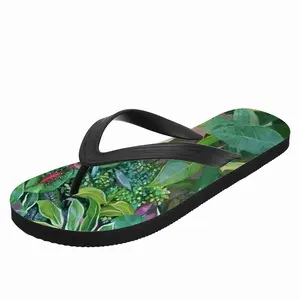 Men Bluebird In The Garden Flip Flop Slippers