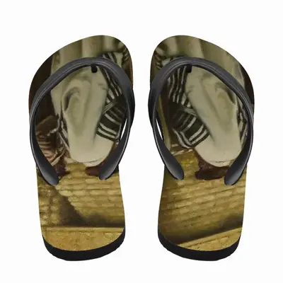 Men Jewish Pilgrims At The Western Wall Flip Flop Slippers