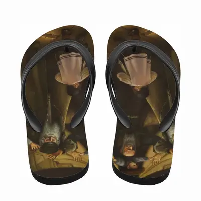 Men World Blown Holocaust Shtetl Mezhirich Klezmers Flip Flop Slippers