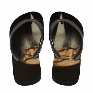 Men Portrait Of Rabbi Yehuda Ashlag Flip Flop Slippers