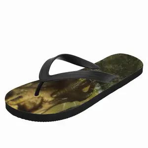 Men Old Olive Flip Flop Slippers