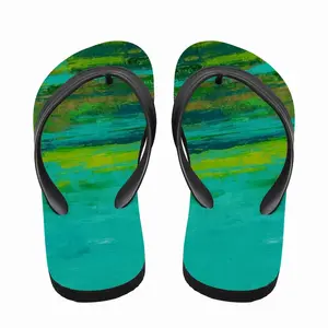 Men At Low Tide Flip Flop Slippers