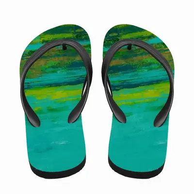 Men At Low Tide Flip Flop Slippers