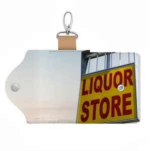 Liquor Store Leather Key Bag