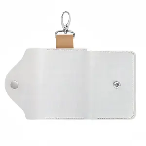 White Leather Key Bag