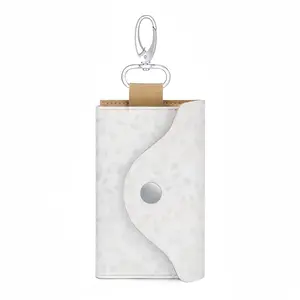 Bloomers White Leather Key Bag