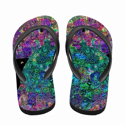 Men Out Of Space Flip Flop Slippers