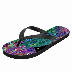 Men Out Of Space Flip Flop Slippers