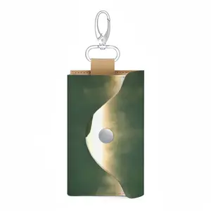 Misty Morning Glory Leather Key Bag