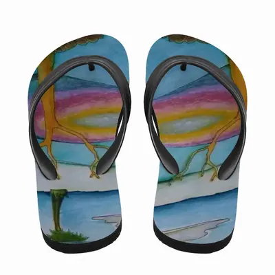 Men Distracted Flip Flop Slippers