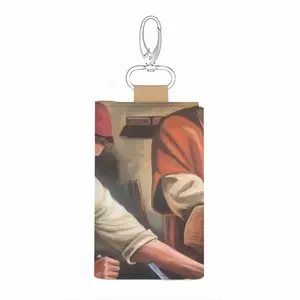 Joseph And Jesus Leather Key Bag