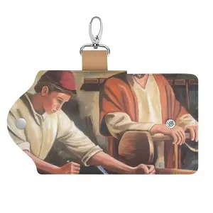 Joseph And Jesus Leather Key Bag