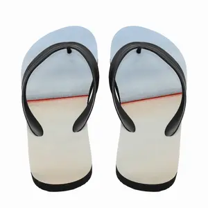 Men White Orange Series 3 Flip Flop Slippers