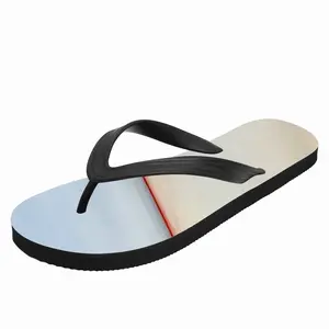 Men White Orange Series 3 Flip Flop Slippers