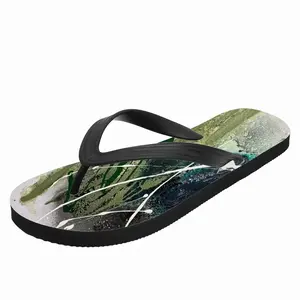 Men Basic Green Flip Flop Slippers