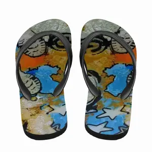 Men I Walk On The Moon Flip Flop Slippers