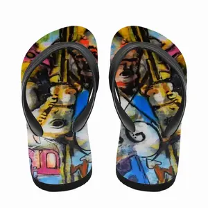 Men Jumping Flip Flop Slippers