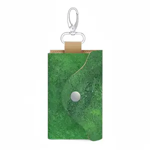 Green Jasper I Leather Key Bag