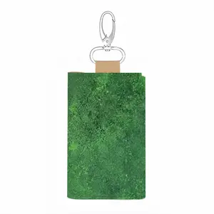 Green Jasper I Leather Key Bag